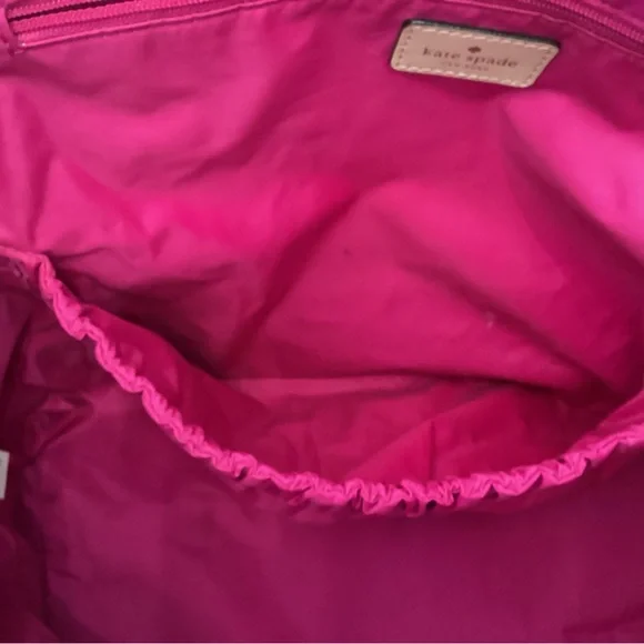 Kate Spade RARE EUC Classic Noel Print weekender tote bag with adjustable strap - Picture 8 of 16